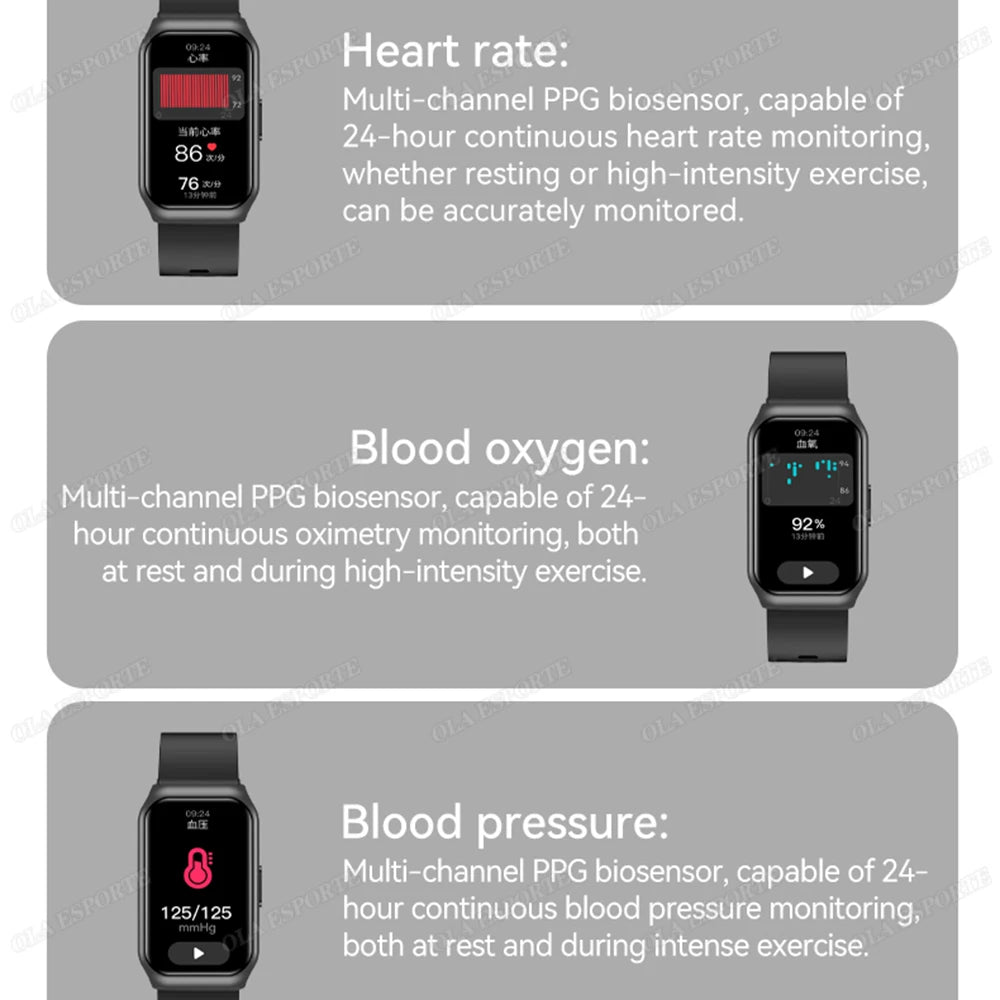 Smart Band For Android IOS Smart Bracelet Women Smartwatch Men Heart Rate Blood Oxygen Waterproof Sport Watch For Ladies +Gift