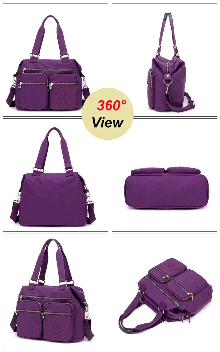 Women's Fashion Top-Handle Bag for Women Big Handbag Nylon Crossbody Bags Waterproof Shoulder bag purses and handbags bolsos sac