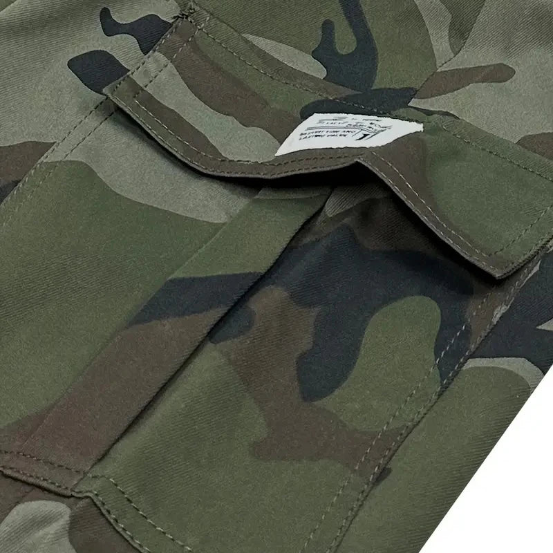 Men's Cargo Pants Multi-Pockets Camouflage Trousers Autumn Lightweight Casual Sweatpants Outdoor Work Hiking Legged Pants Male