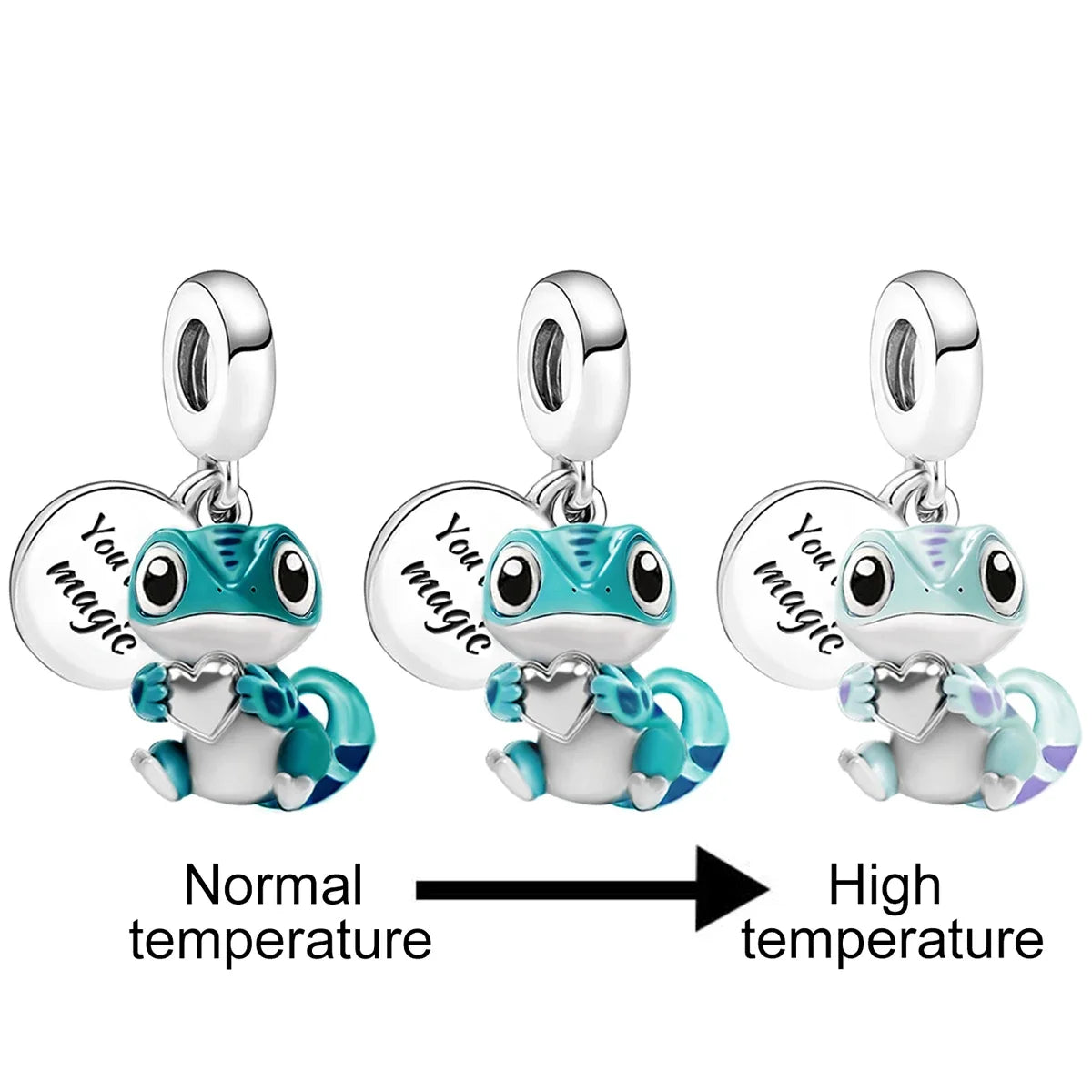 925 Sterling Silver Owl Dinosaur Panda Chameleon Cute Charm Bead Fit Diy Bracelet Bangle Making Gift of High Quality Jewelry