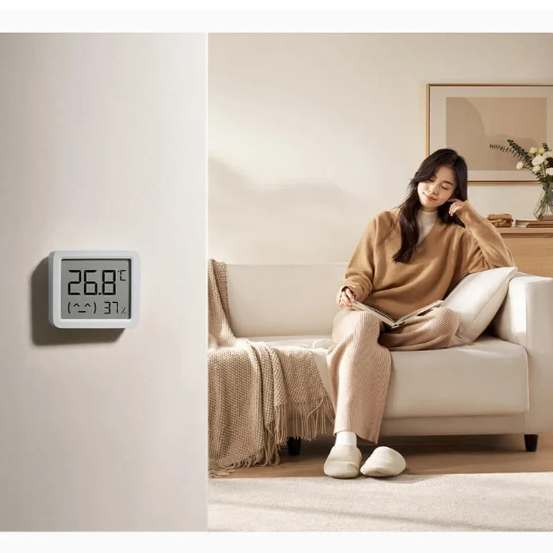 2025 XIAOMI Mijia Smart Temperature Humidity Sensor 3 MINI Bluetooth Electric Digital Hygrometer Humidity Meter For Mi Home APP
