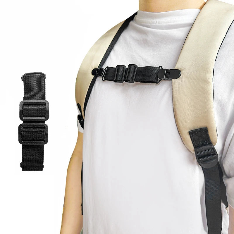 Backpack with Anti-slip Shoulder Fixed Buckle Schoolbag Anti-slip Buckle  Bib Anti-slip Shoulder Strap Portable Outdoor Buckle
