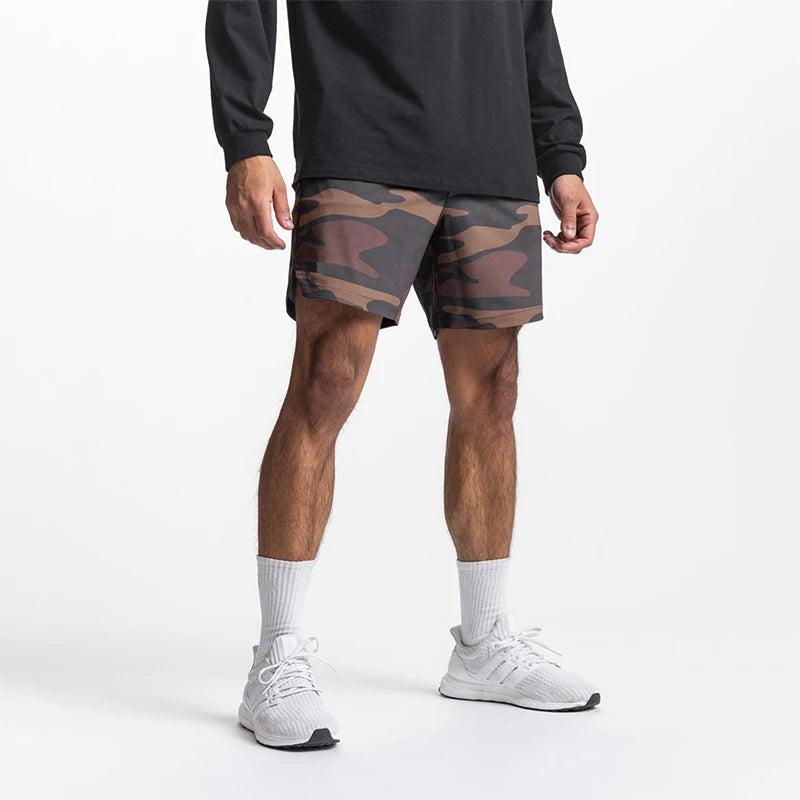 Summer New Gym Jogging Exercise Shorts Men's Sports Fitness Quick-drying Multiple pockets Running Shorts Men Casual Shorts