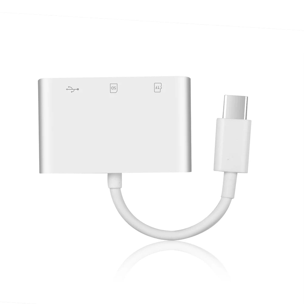 Type C Card Reader SD TF Memory Card Reader USB C OTG Adapter  High Speed Data transmitter for Phone 15 Macbook Smart Cell Phone