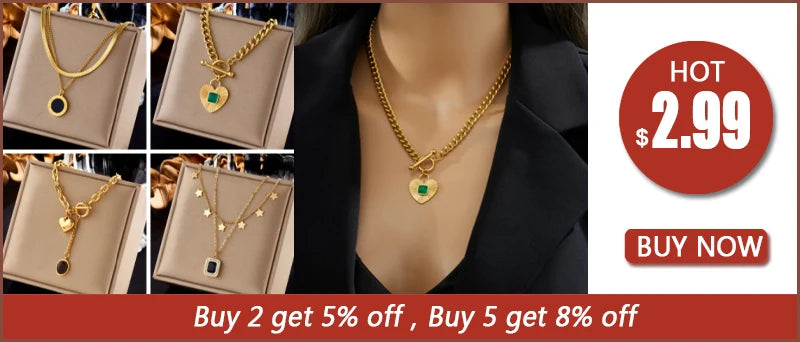 DIEYURO 316L Stainless Steel Colorful Crystal Simple Heart Pendant Necklace Women Girl Fashion Collarbone Chain Jewelry Gift