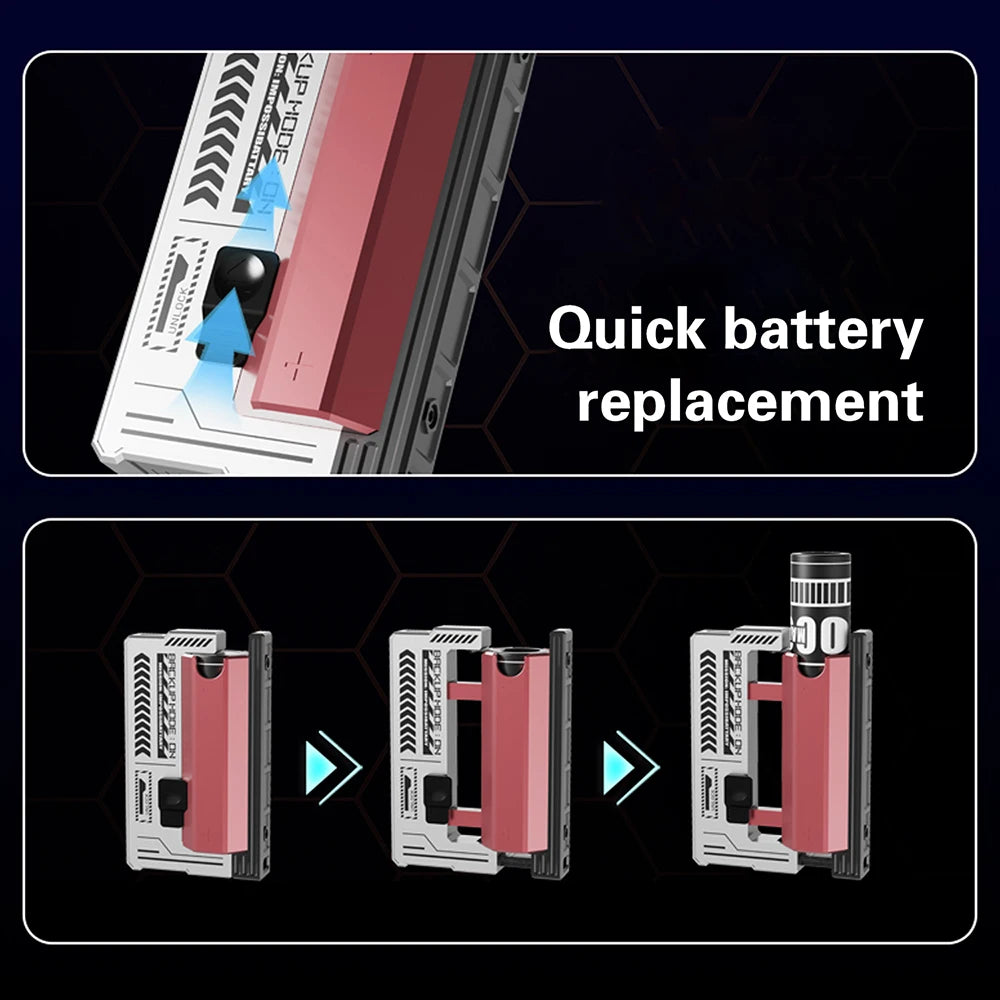 21700 Battery Holder Power Bank Case PD 20W Fast Charging Built-in Cable Detachable Power Bank DIY Battery Case
