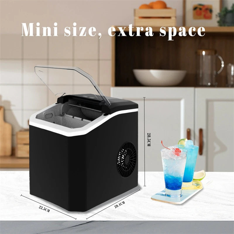 ice Machine Automatic mini electric Ice Cube Maker for Bar Home Kitchen Office 6Mins/9 Pcs Portable Ice Maker ice making Machine