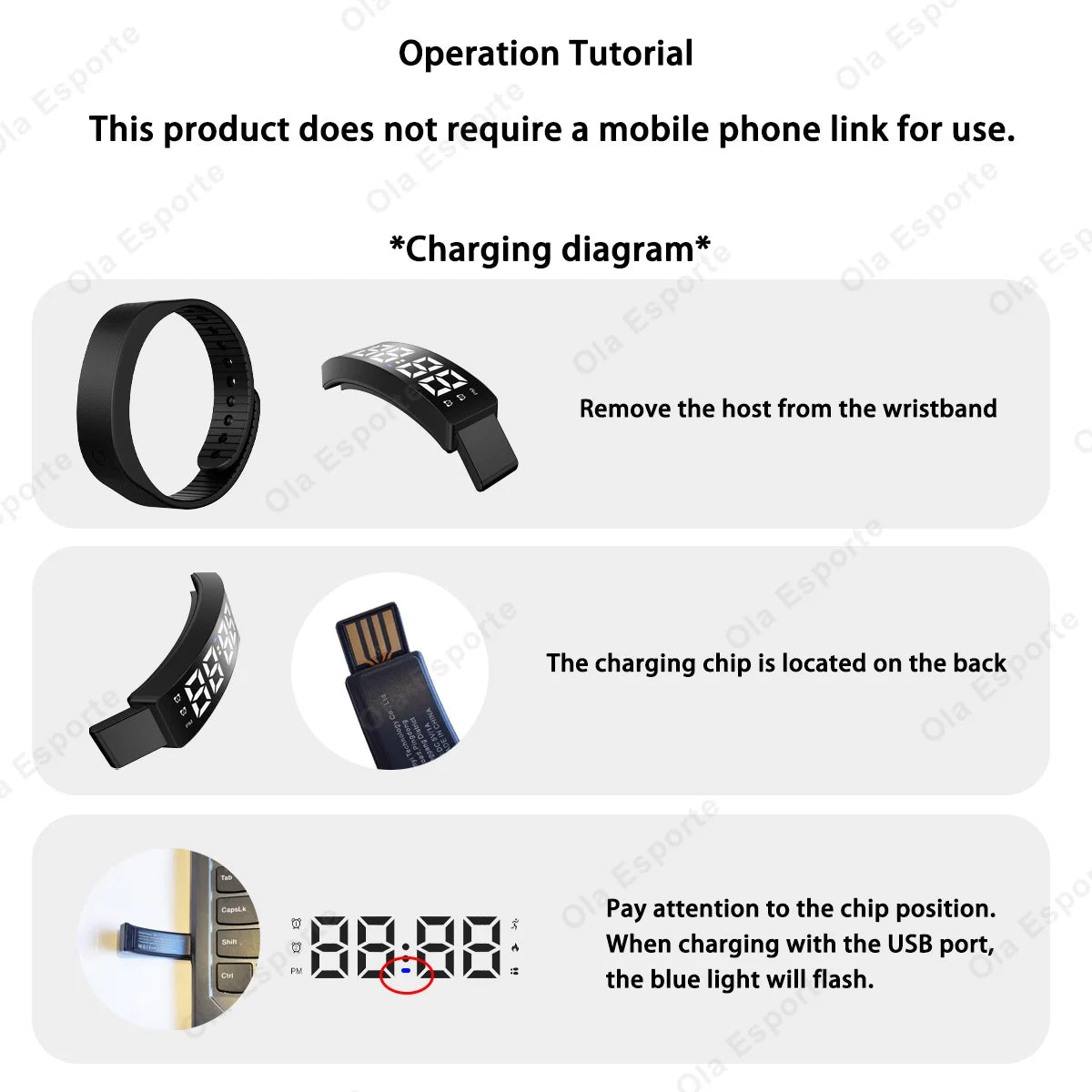 Smart Multifunctional Wristband Fitness Bracelet IP65 Waterproof Sport LED Activity Sleep Tracker Smart Watch Pedometer New 2026