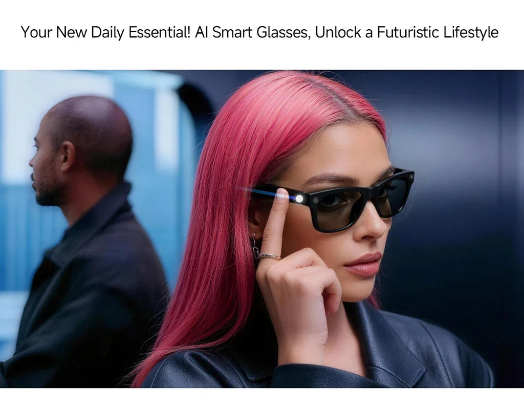 2026 New Smart Glasses 800W Take Pictures Record Al Translation WIFI Transmission AI Recognition GPT 2000MAH Music Smart Glasses