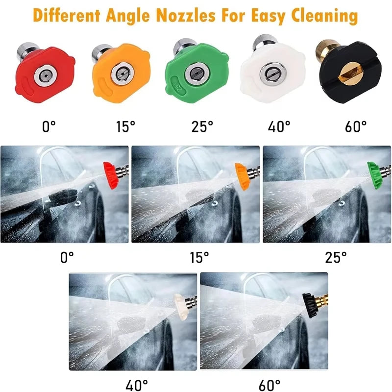High pressure Water Gun Adapter For Lavor Parkside To Quick Connect 1/4" Washer Parts Spray Nozzle 4000 PSI