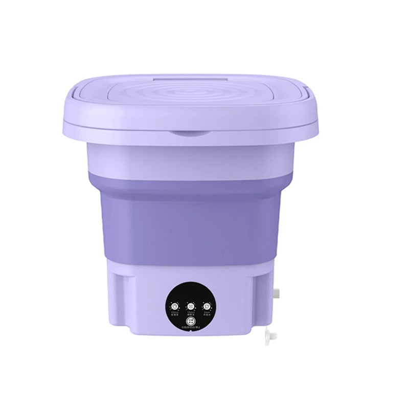 Portable New Small Foldable Washing Machine with Spin Dryer For Socks Underwear Panties Washer Household Mini Washing Machine