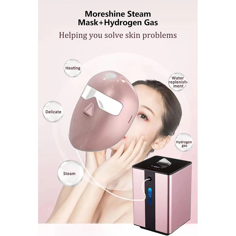 Hydrogen Beauty Face Mask Skin Care Whitening Moisturizing Molecular Hydrogen Inhaling H2 Gas Inhaler Mask