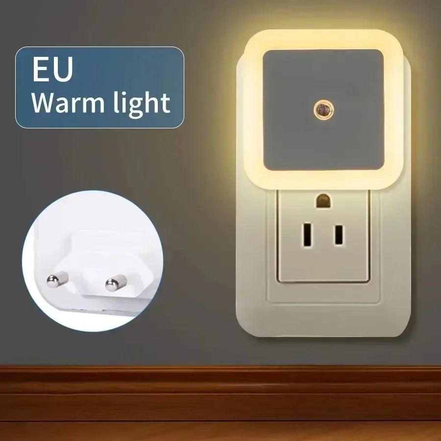 1/6PCS Wireless LED Night Light Sensor Light EU/UK Night lights Larger Aperture For Children Room Bedroom Decoration Lighting