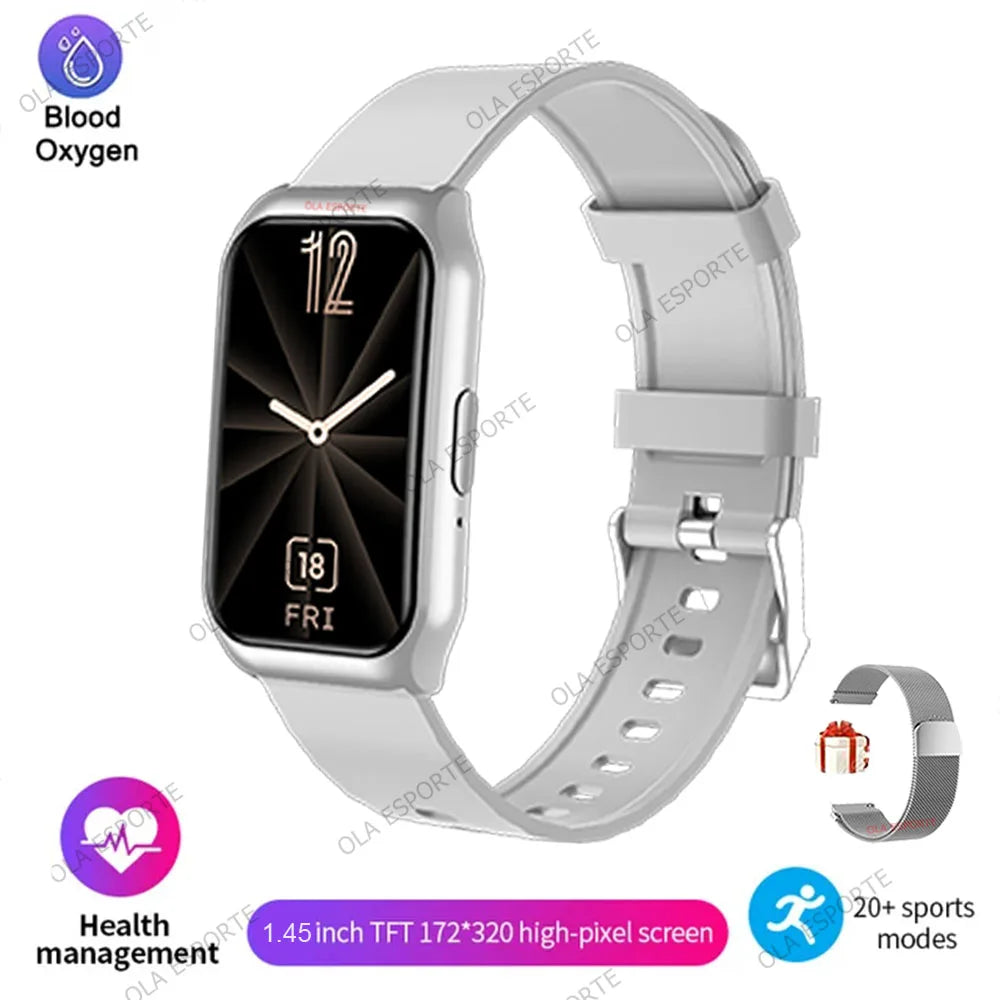 Smart Band For Android IOS Smart Bracelet Women Smartwatch Men Heart Rate Blood Oxygen Waterproof Sport Watch For Ladies +Gift