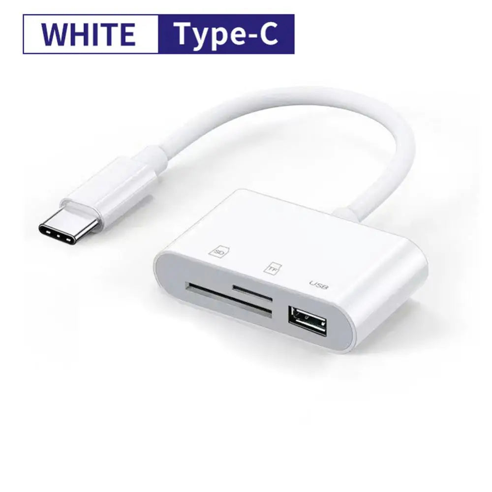 Type C Card Reader SD TF Memory Card Reader USB C OTG Adapter  High Speed Data transmitter for Phone 15 Macbook Smart Cell Phone