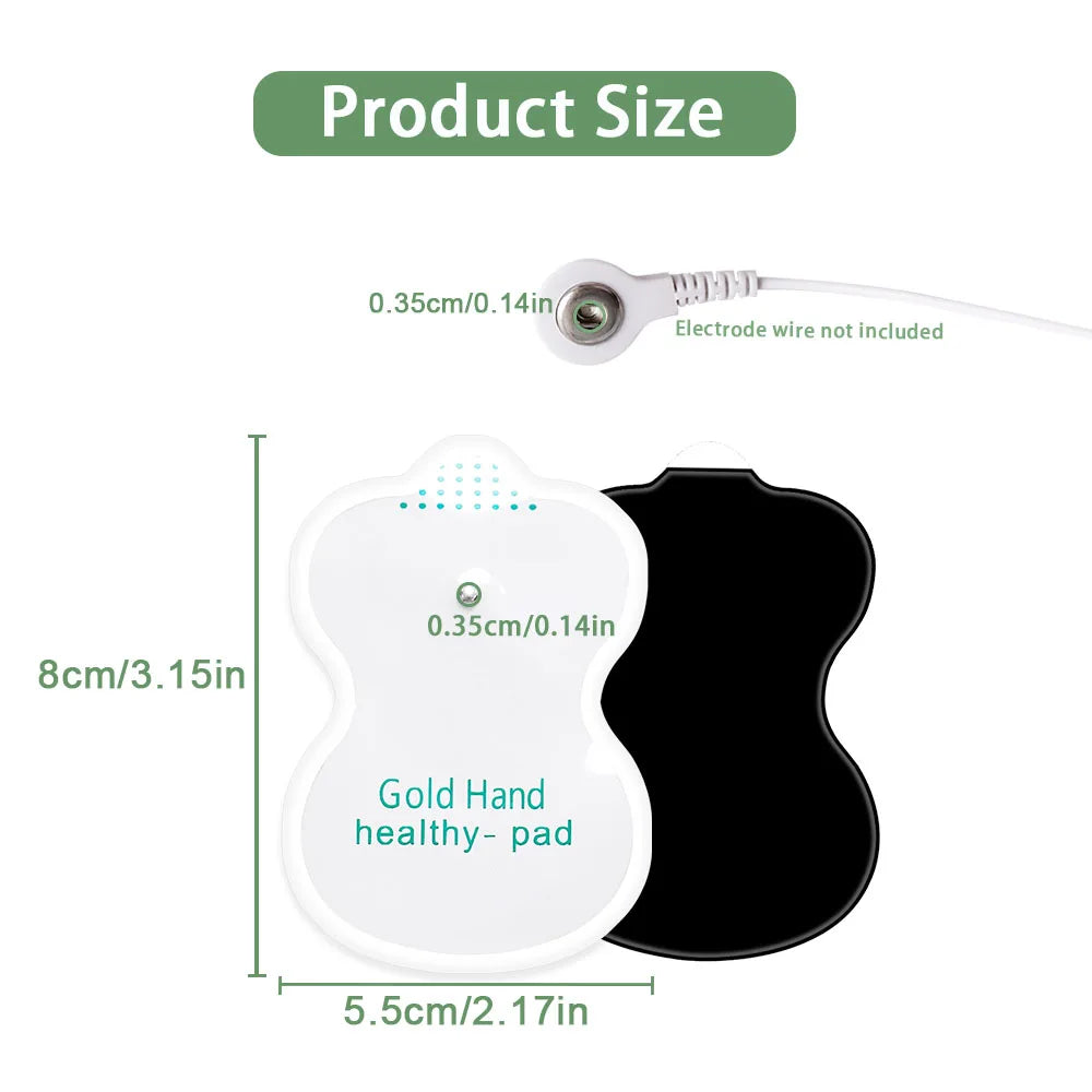 10/20pcs Electrode Pads EMS Muscle Stimulator TENS Pulse Massager Replacement Patch Self Adhesive Reusable Electrode Pads