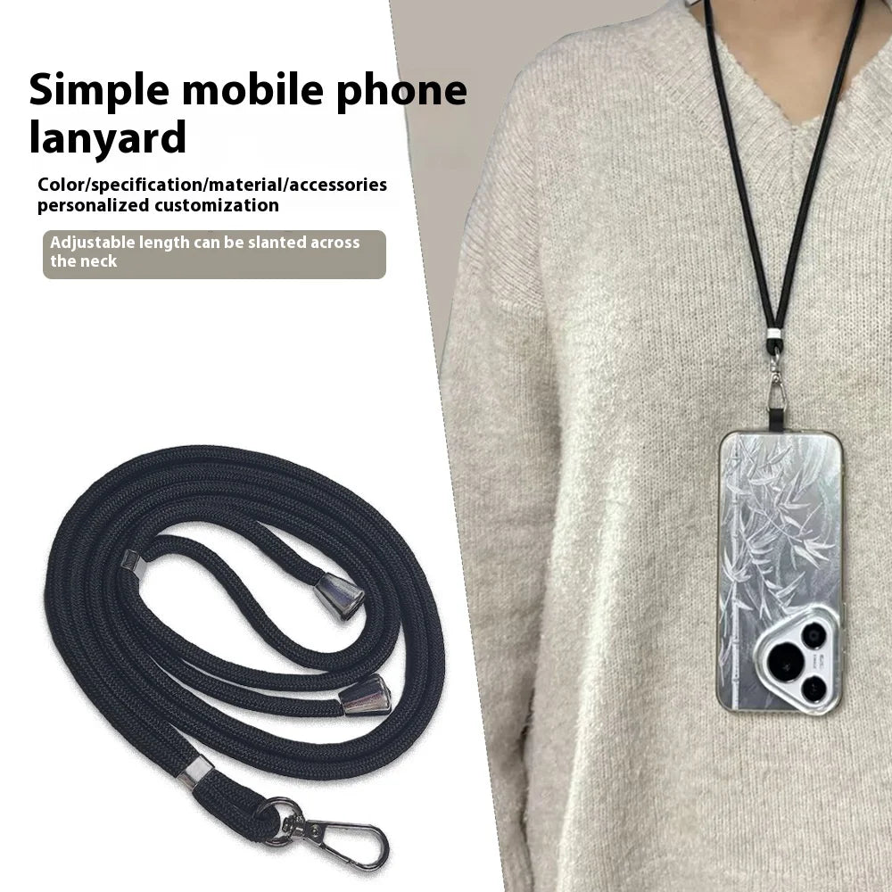 Multi Colored Phone Lanyard Adjustable Hanging Neck Rope Metal Buckle Card Phone Case Universal Without Hindering Phone Charging
