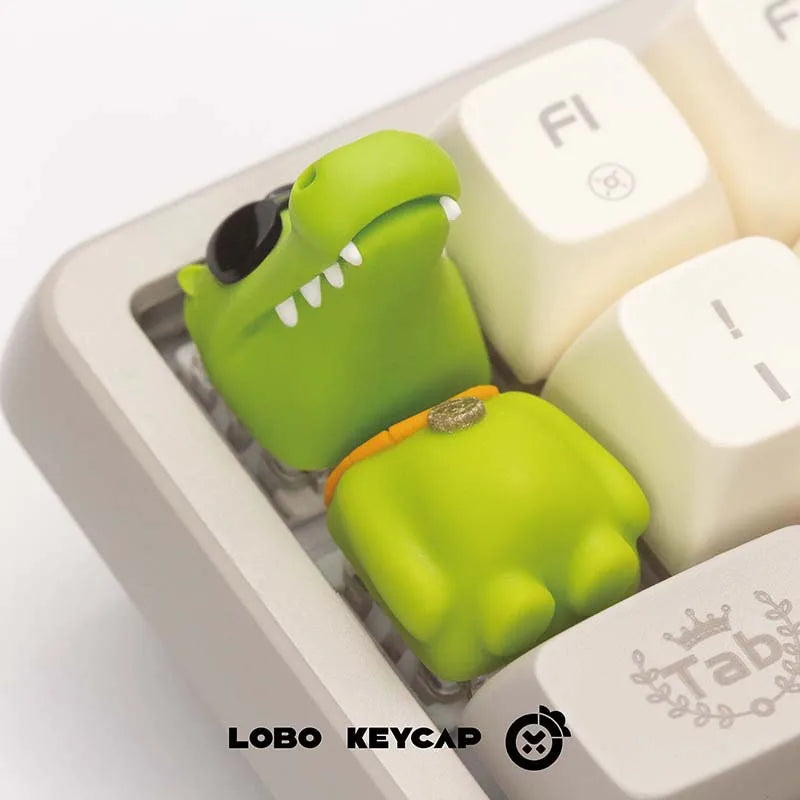 Animal Party Crocodile Up And Down Keys Personality Creative Keycap Beast Mechanical Keyboard Attachment Keycap Decor Esc Oem R4