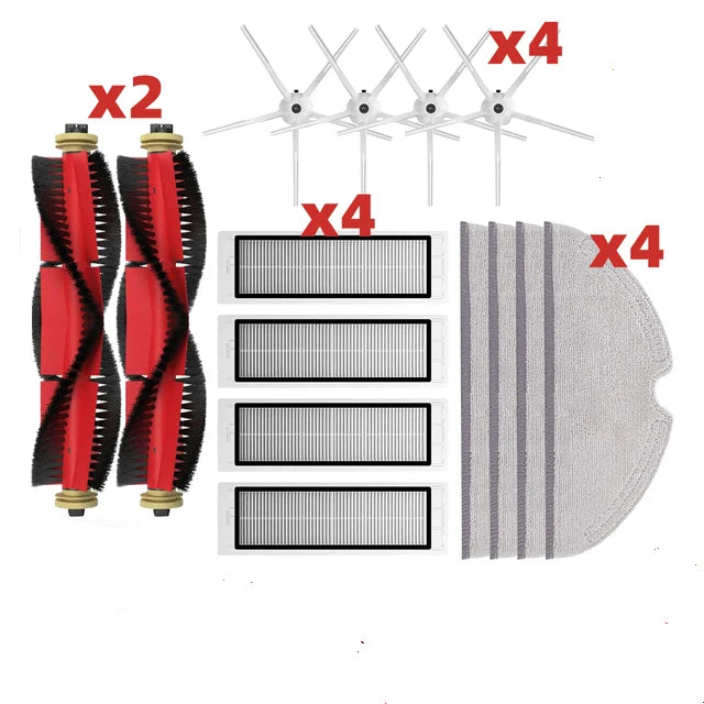 Brush Mops Hepa Filters for Roborock S5 S50 S502 S55 S6 S6 Pure E4 for Robot 1S SDJQR01RR Vacuum Cleaner Accessories