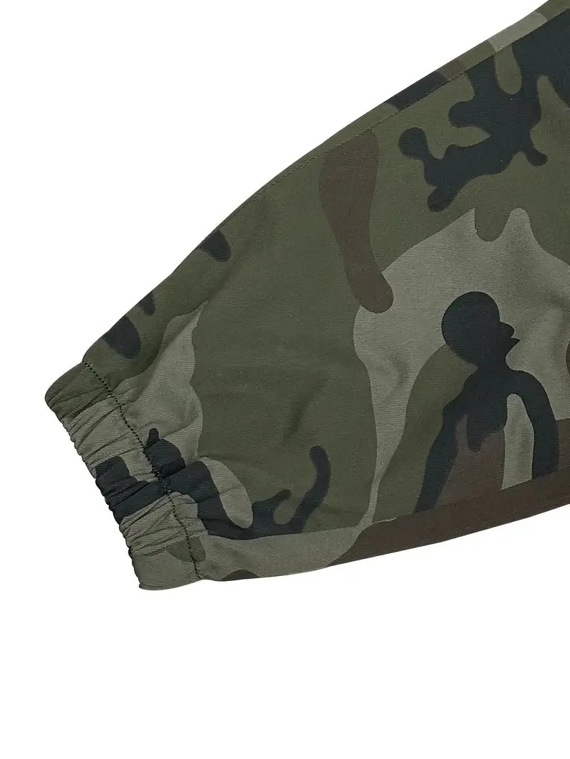 Men's Cargo Pants Multi-Pockets Camouflage Trousers Autumn Lightweight Casual Sweatpants Outdoor Work Hiking Legged Pants Male
