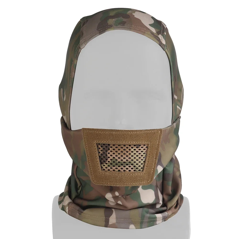 Airsoft Mask for Men Sport Mask Balaclava Headgear Full Face Protection Knight Headwear for Paintball Hunting Sport Cycling