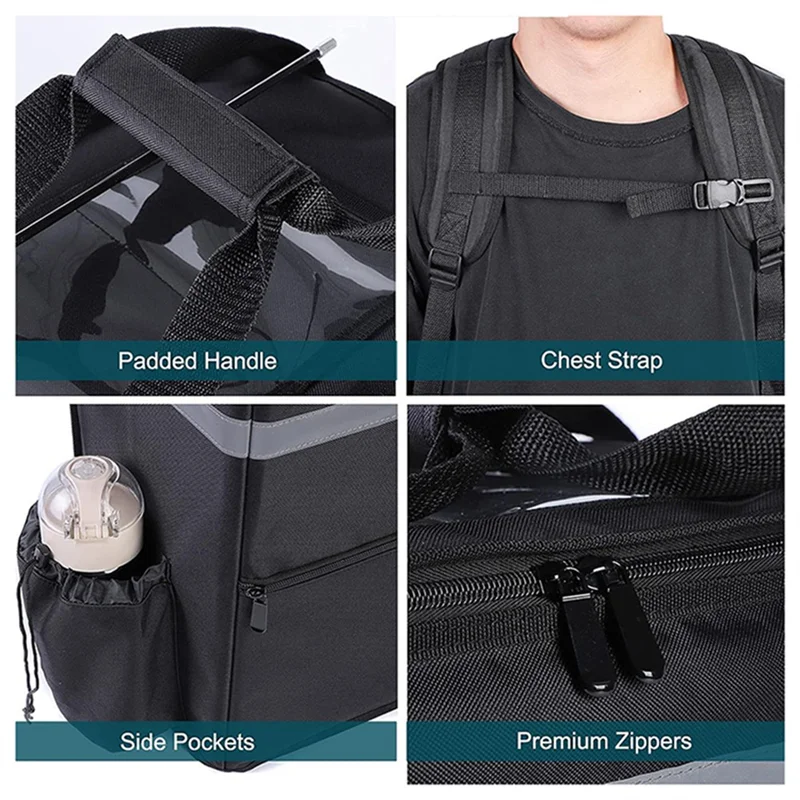 【RECOMMEND】Delivery Large Capacity 35L Insulated Back Pack-For Riders, Thermal For Food& Drink Storage Bag, Grocery& Takeout Sty