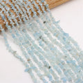 40cm Natuurlike Blou Turkoois Klip Onreëlmatige Spaanders Gruis Los Krale vir Vroue Armband Juweliersware Toebehore Grootte 3x5-4x6mm
