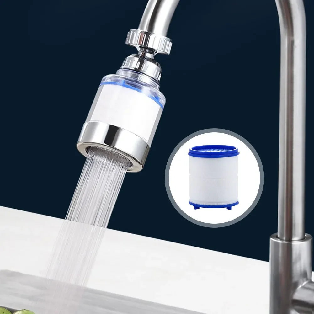 360 Degree Rotating Faucet Filters Bubbler Mount Anti-splash for Household Kitchen Bathroom Faucet Water Clean Filter Purifier