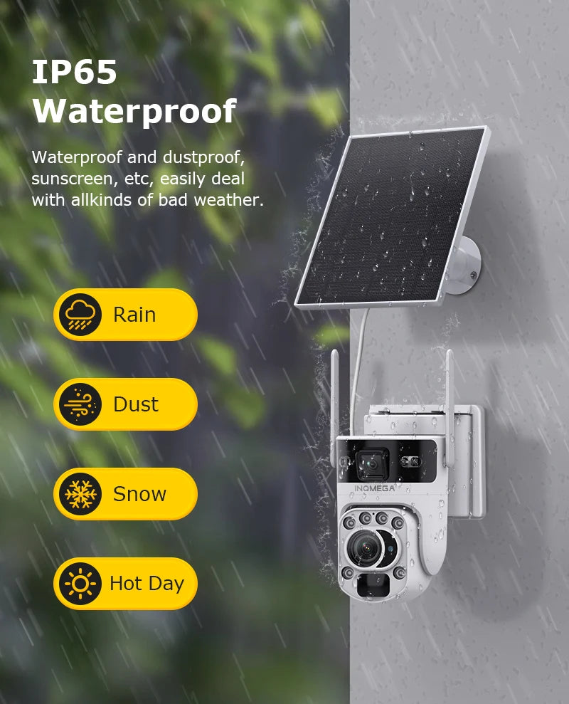 12MP 50X Zoom Dual Lens 4G SIM Solar Camera WIFI Outdoor Surveillance PTZ Human Detection Recording Security Night Vision Camera