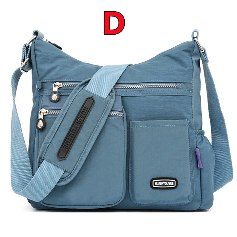 Women Crossbody Bag Nylon Waterproof Versatile Handbag Female Simple Shoulder Bag Travel Large Capacity Messenger Bag Purse Bags