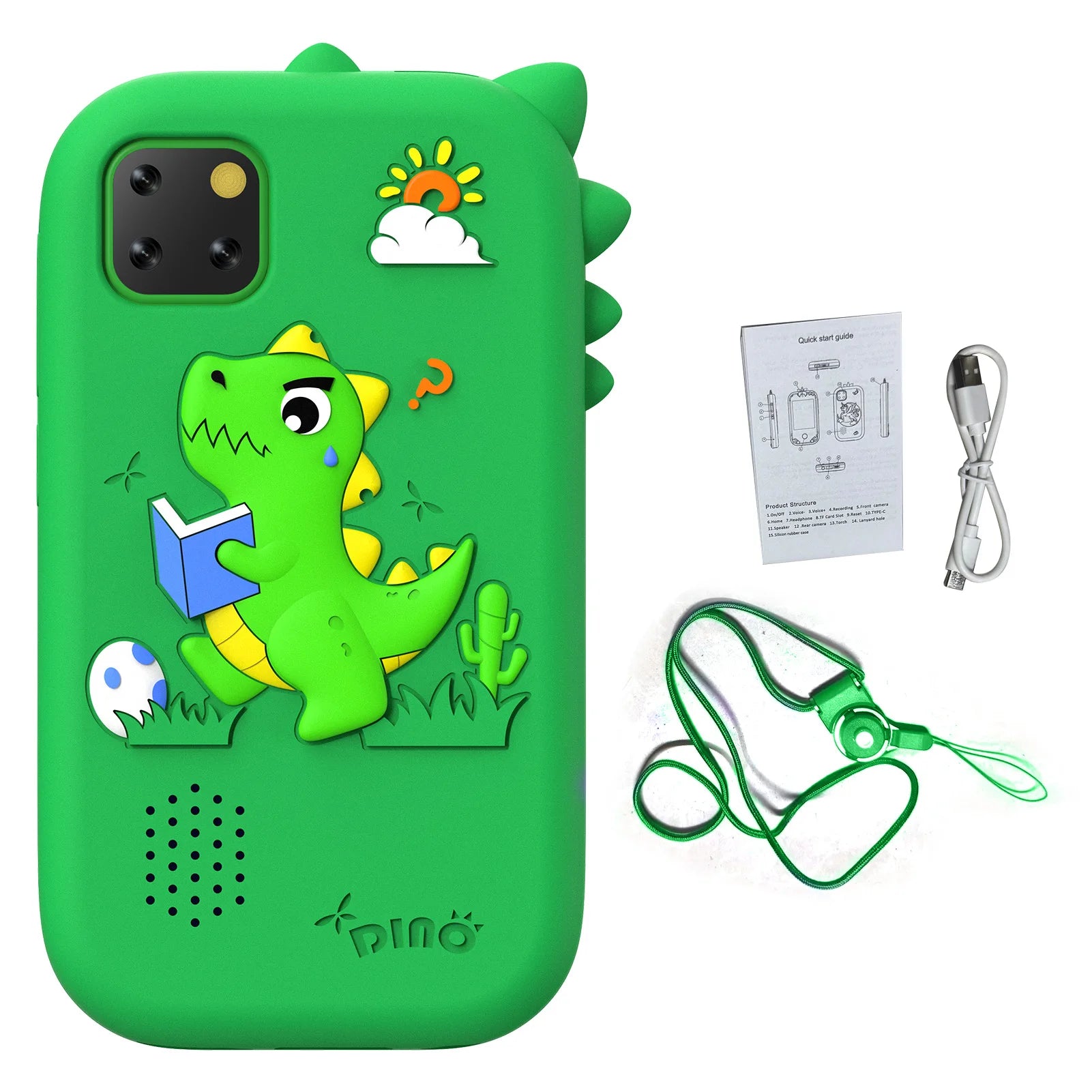 2.8-Inch Touchscreen Kids Smart Phone with Games Camera MP3/MP4 Player Built-in 32GB Memory Kids Smart Phone for Girls
