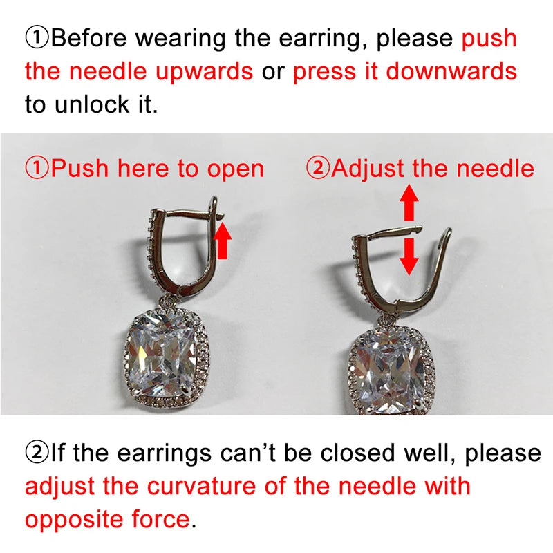 Huitan New Wedding Trend Eternity Earrings for Women Full Bling Cubic Zirconia Simple Elegant Lady's Accessories Classic Jewelry