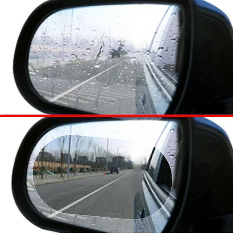 2PCS Car Sticker Rainproof Film For Car Rearview Mirror Car Rearview Mirror Rain Film Clear Sight In Rainy Days