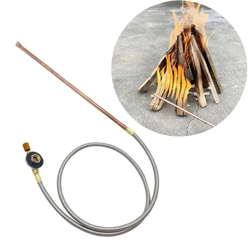 Hand-Held Charcoal Fire Igniter Spray Gun for Outdoor Barbecue Camping Firewood Stove Starter Portable Fire Gun