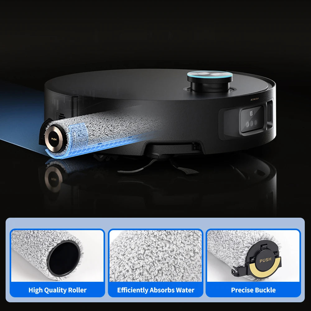 For Dreame Aqua10 Ultra Roller/Aqua10 Ultra Track/Aqua 10 Pro Track/X50Pro Robot Vacuum Cleaner Roller Mop Drum Brush Cloth Part