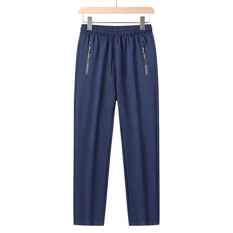 Herren Sommerhose große Größen, Kordelzug, Stretch, Sport-Jogger, Herren, große Übergröße, Reißverschlusstasche, 4XL 5XL 6XL 7XL 8XL, Grau, Schwarz