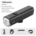 WEST BIKING Quick Release Hoisting Bicycle Light 1000LM High Bright Bike Headlight Type-C Charging Portable Cycling Flashlight