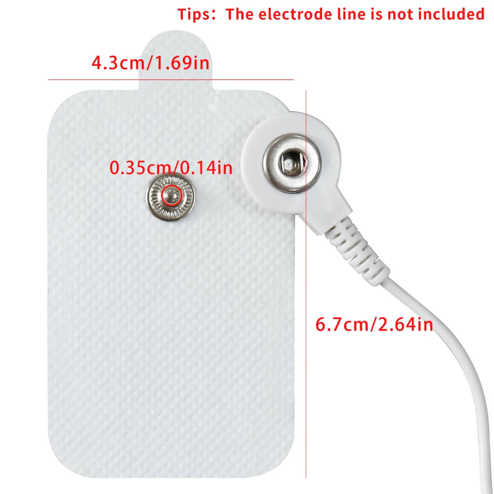 10/20pcs Electrode Pads EMS Muscle Stimulator TENS Pulse Massager Replacement Patch Self Adhesive Reusable Electrode Pads