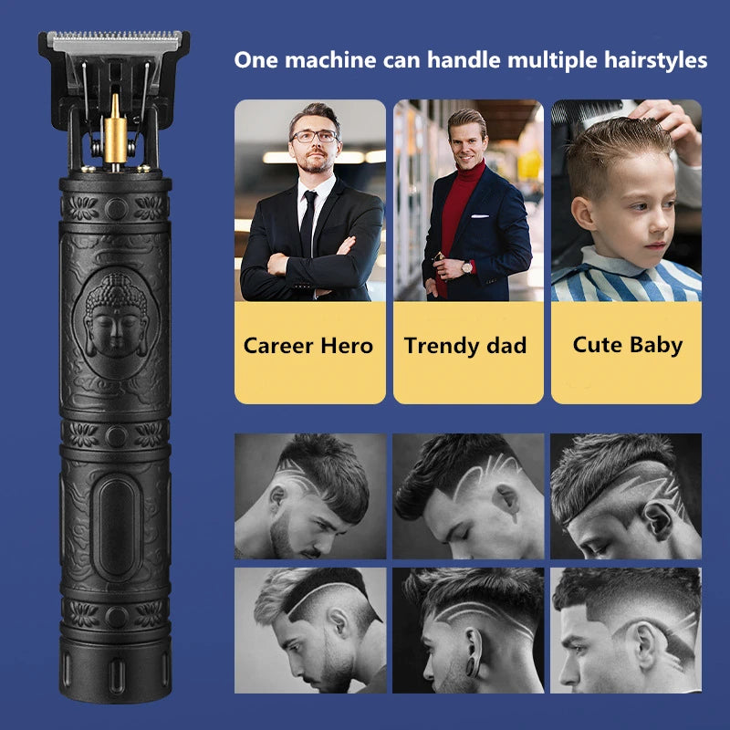 T9 USB Electric Hair Clipper For Men Hair Cutting Machine Chargeable Man Shaver Trimmer Barber Technical Beard Trimmer
