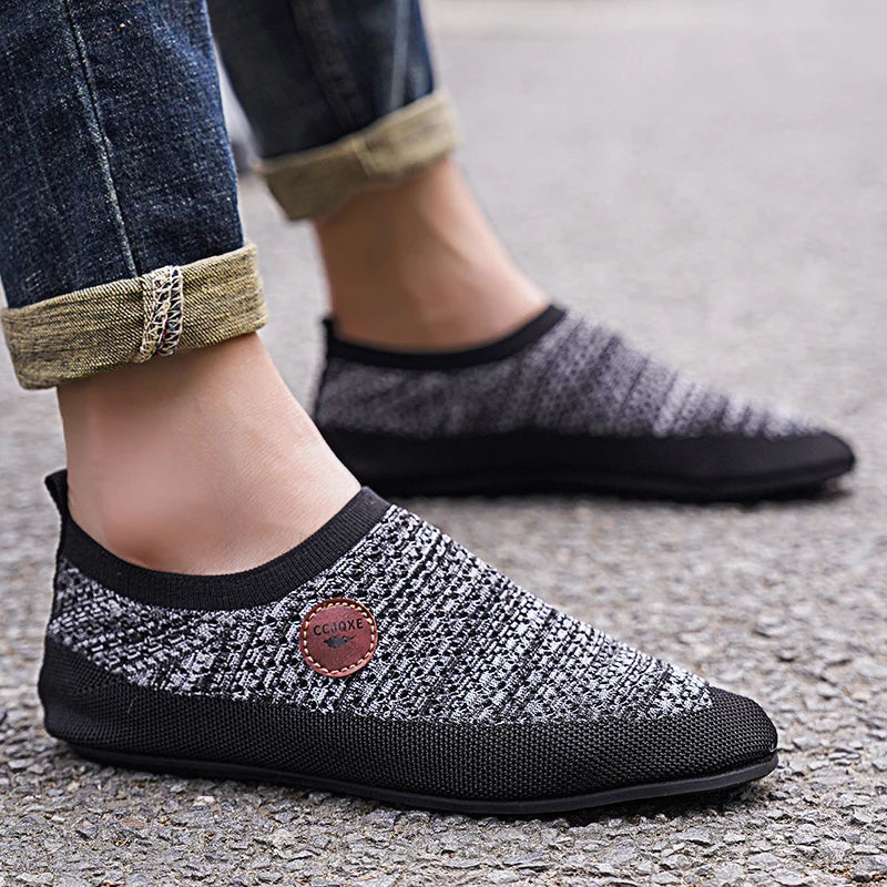 YRZL Mens Loafers Thin Bottom Mesh Summer Lightweight Driving Moccasins Slip on Casual Shoes for Men Comfortable Walking Shoes