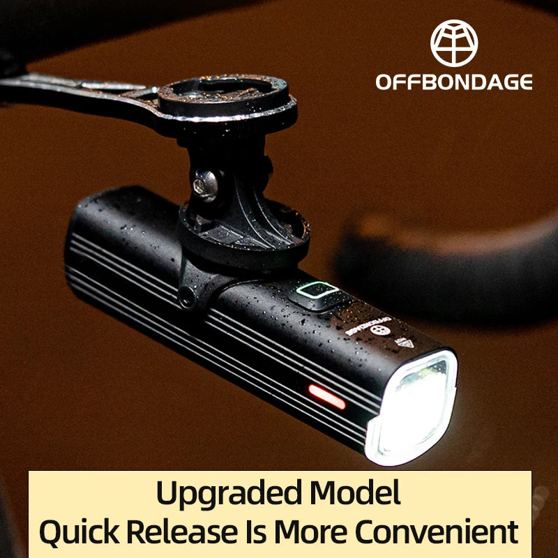 OFFBONDAGE Fietslig Voor 1000Lumen Fietslig Waterdigte Flitslig USB Laai MTB Padfietsry Lamp Fietsbykomstighede