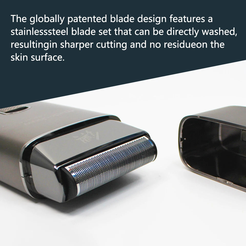 Madeshow M7 Shavers for Men,Professional Oil Head Reciprocating Hair Clippers Metal Body 0MM Cutter Electric Beard Trimmer