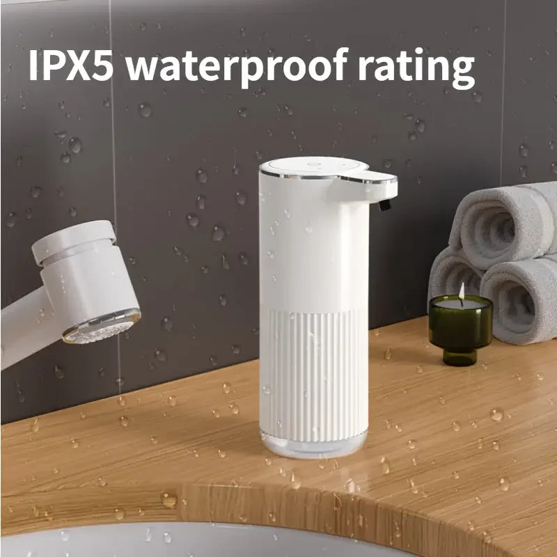 350ml Outomatiese Seepdispenser Raaklose Skuimdispenser 4 Vlak Muurgemonteerde Handevrye Outomaties vir Huis