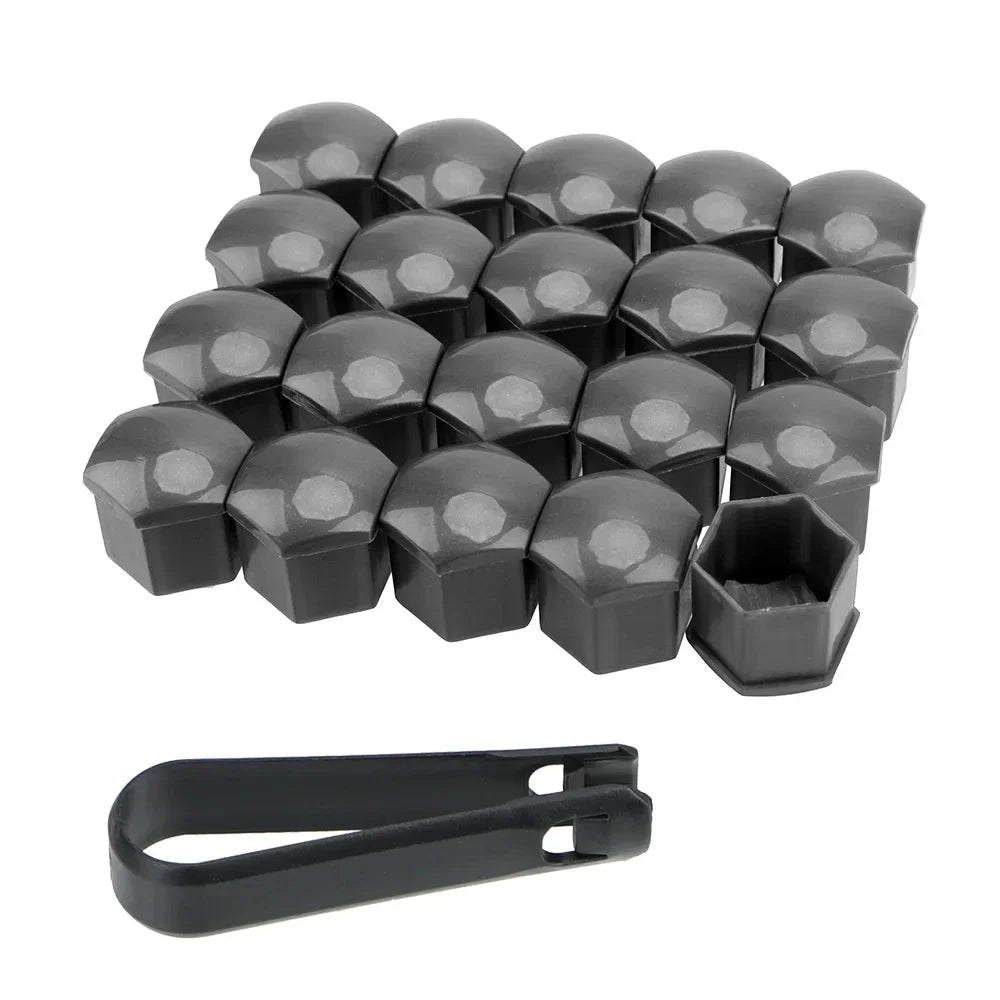 20Pcs/Set 17mm Car Wheel Nut Caps Anti-rust Bolt Rims Covers Auto Hub Screw Cover Exterior Decoration Dust Proof Protection