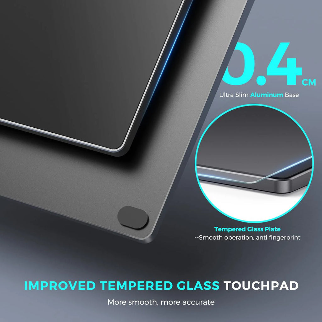 Trackpad: Wired, USB-C, Aluminum Mouse Pad Works with Windows 10/11