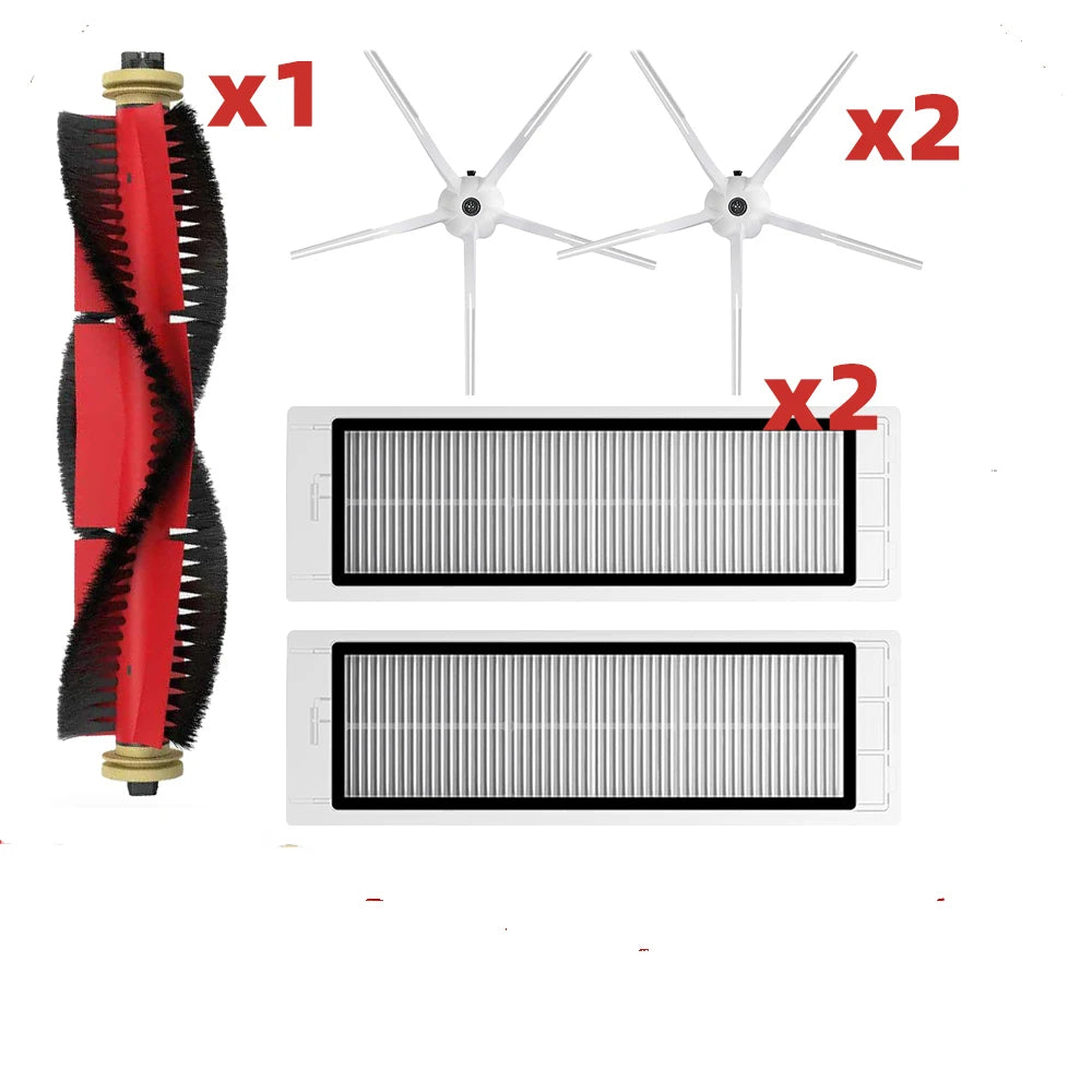 Brush Mops Hepa Filters for Roborock S5 S50 S502 S55 S6 S6 Pure E4 for Robot 1S SDJQR01RR Vacuum Cleaner Accessories