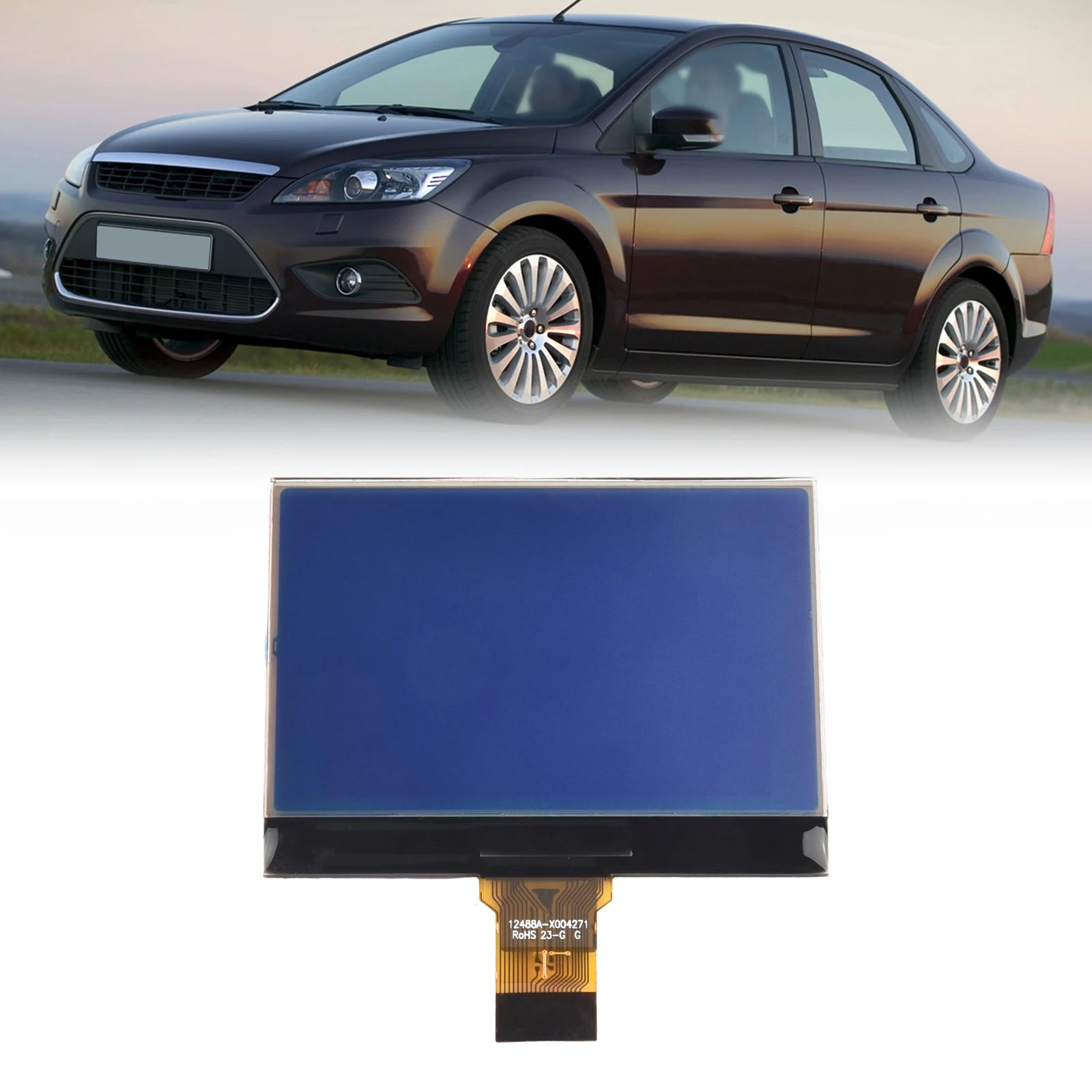 1X LCD Display Screen For Ford For Focus 2008-2011 For C-Max 2007-2010 For Galaxy 2006-12 For Kuga Instrument Cluster Dashboad
