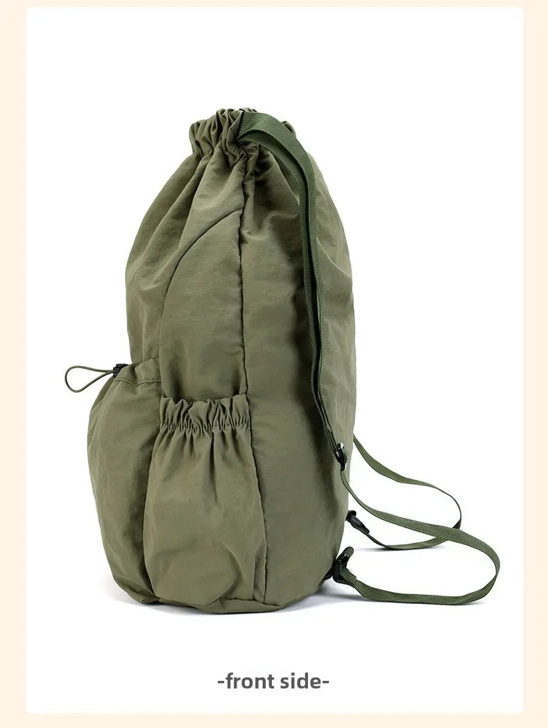 Foldable Drawstring Drawstring Backpack,Lightweight and Easy To Store,Essential for Short Distance Travel and Outdoor Activities