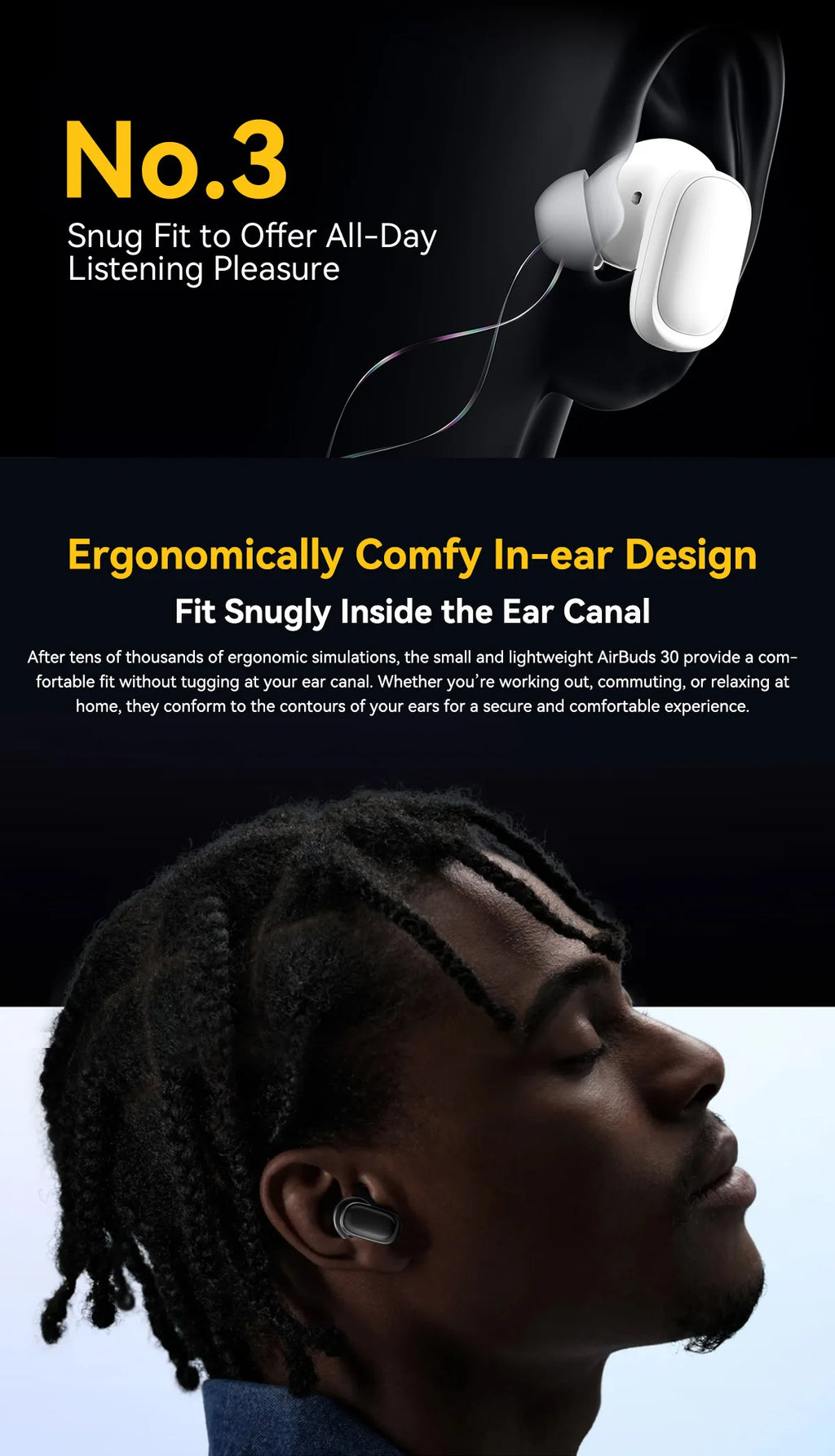 Blackview Airbuds 30 Headset Wireless Headphones TWS Sports Air Conduction Bass ENC Earphones TWS With Mic 400mAh IPX7