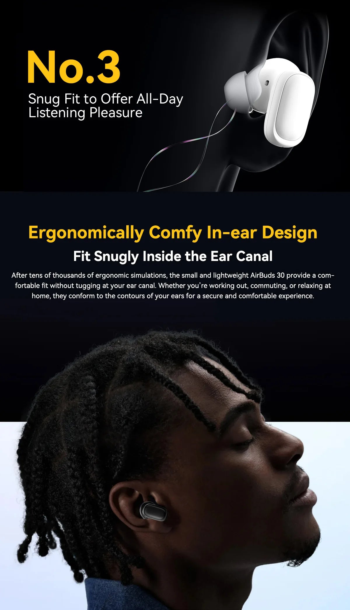 Blackview Airbuds 30 Headset Wireless Headphones TWS Sports Air Conduction Bass ENC Earphones TWS With Mic 400mAh IPX7
